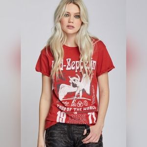 26.NWT Recycled Karma Led Zeppelin 1971 Tokyo Concert Tee, Size S